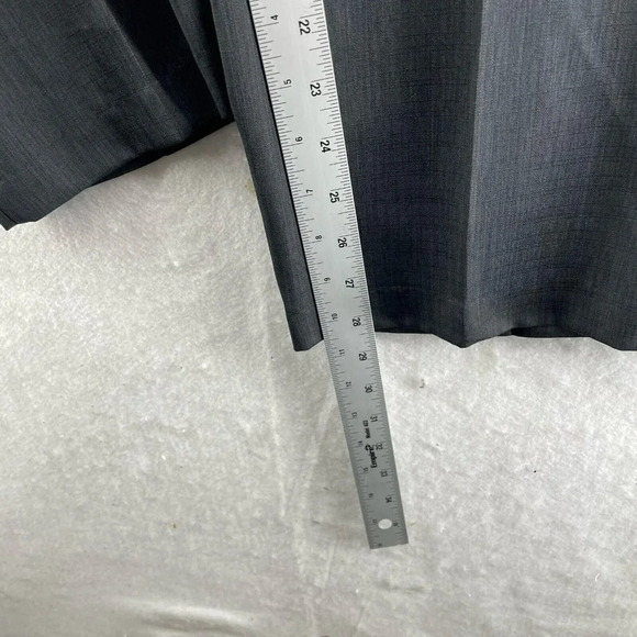 Kenneth Cole Reaction Dress Pants Men Sz 36Wx30L Dark Gray Slacks Textured Stria - Picture 5 of 12